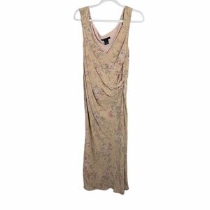 The Limited Silk Floral Maxi Dress Size 12 Y2K Balletcore Romantic Whimsical